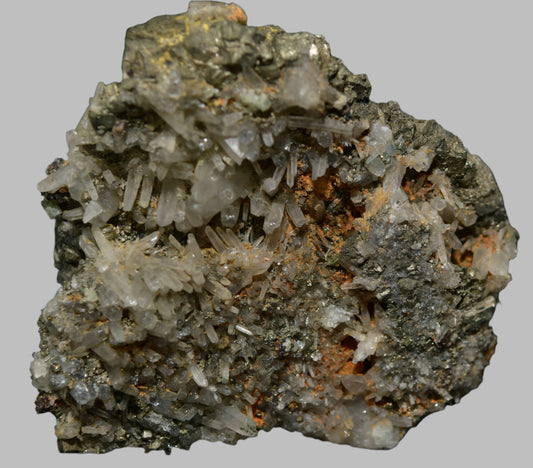 PYRITE on QUARTZ