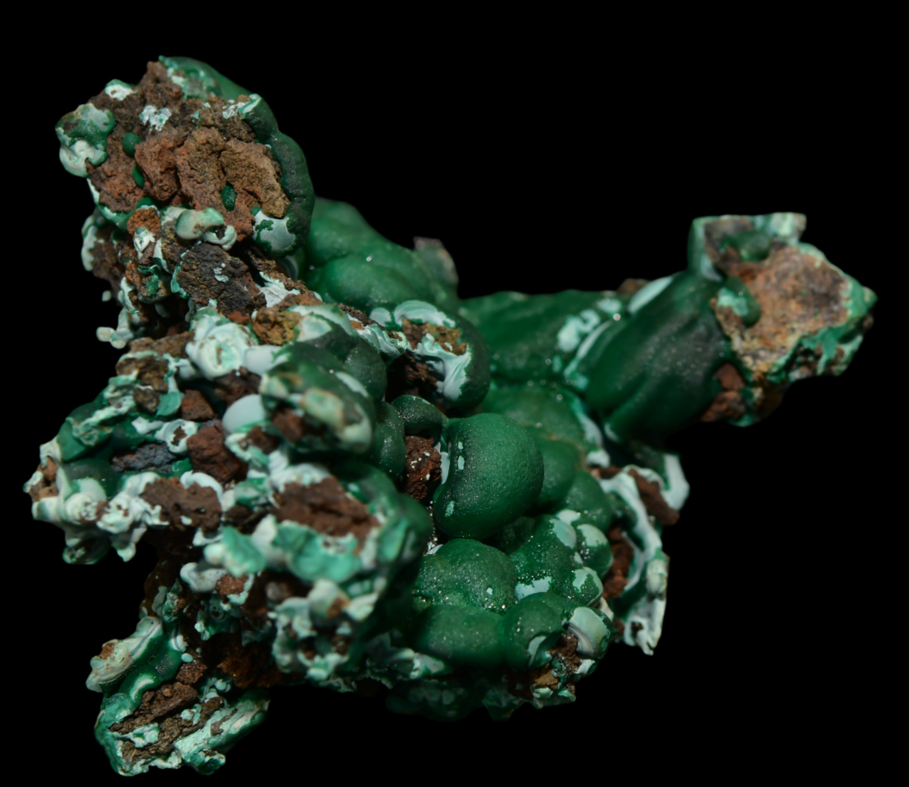 MALACHITE WITH CHRYSOCOLLA (cabinet)