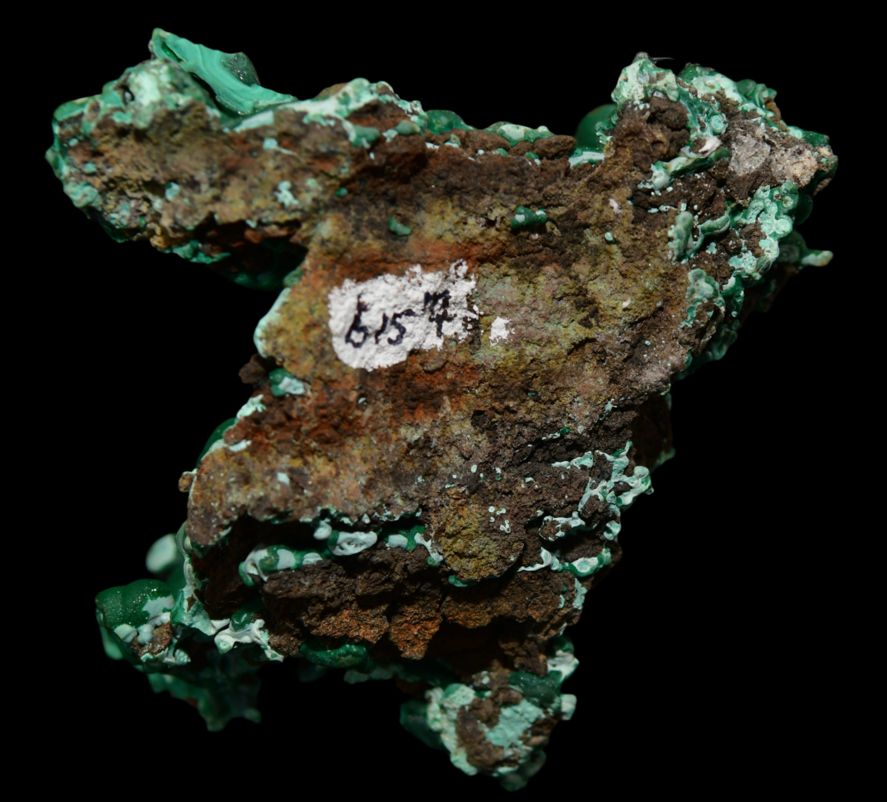 MALACHITE WITH CHRYSOCOLLA (cabinet)