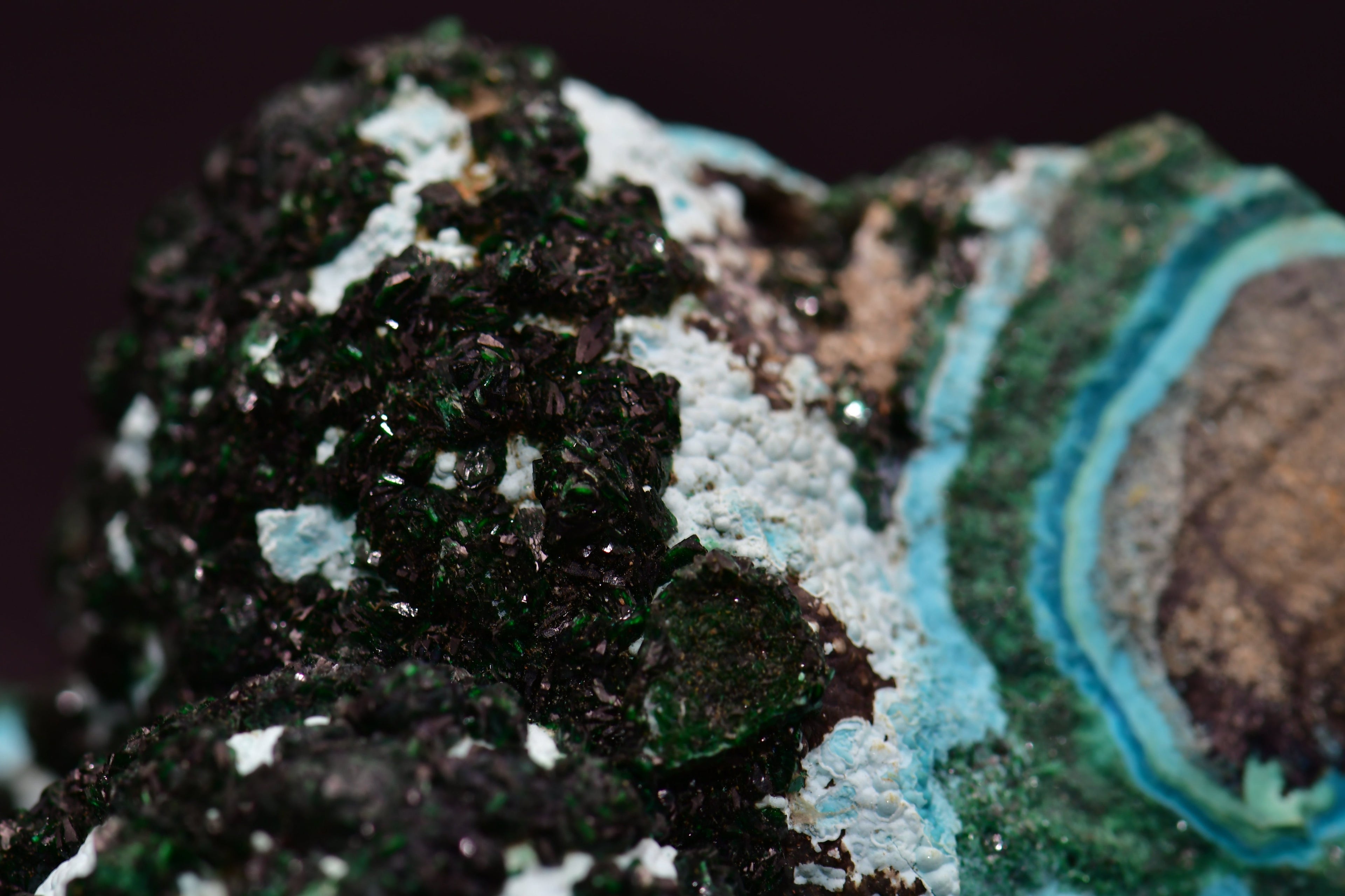 MALACHITE with CHRYSOCALLA (small cabinet)