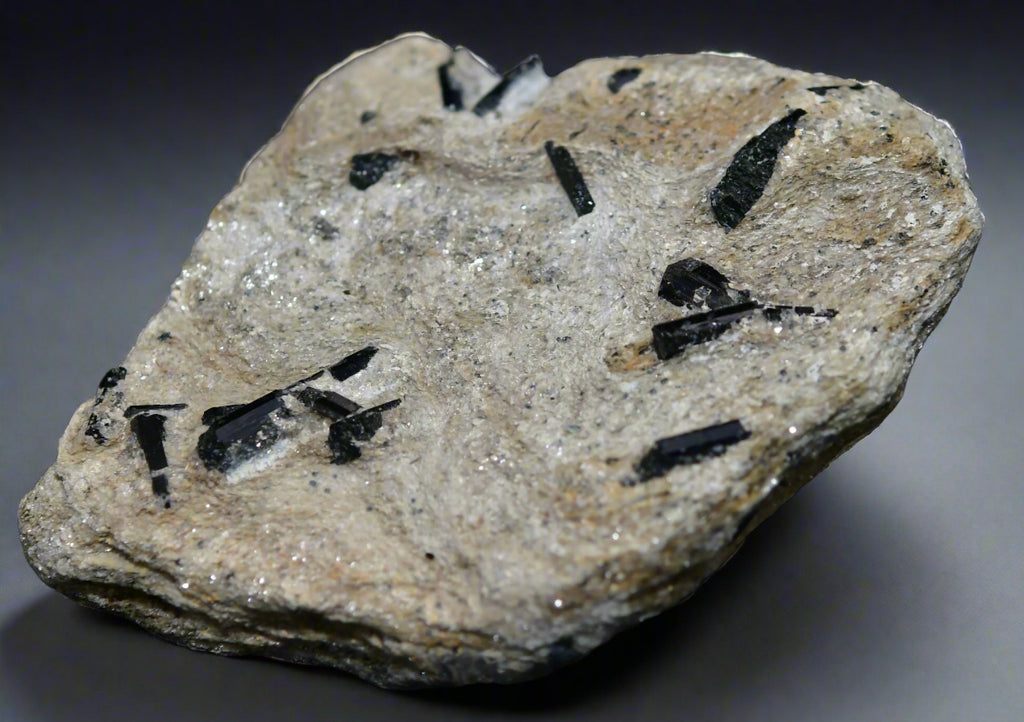 SCHORL on MUSCOVITE (small cabinet)