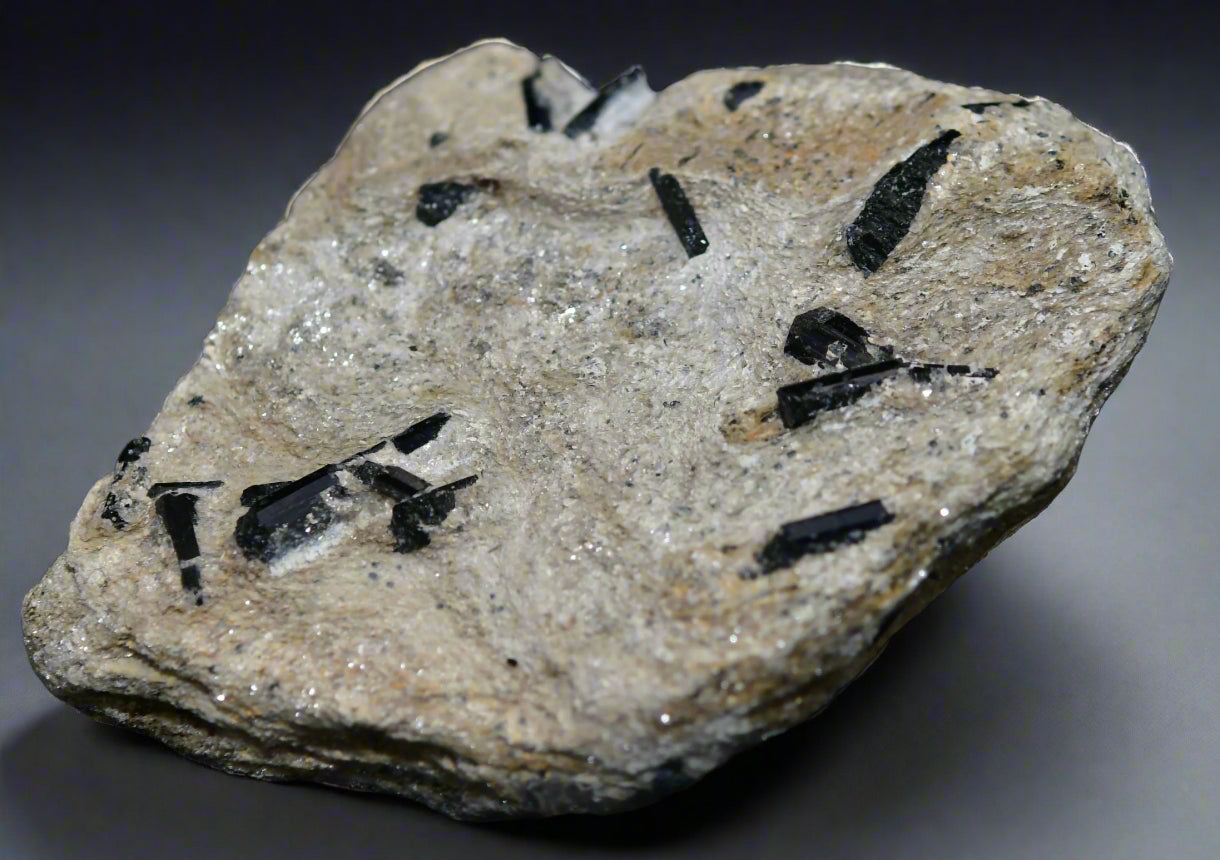 SCHORL on MUSCOVITE (small cabinet)