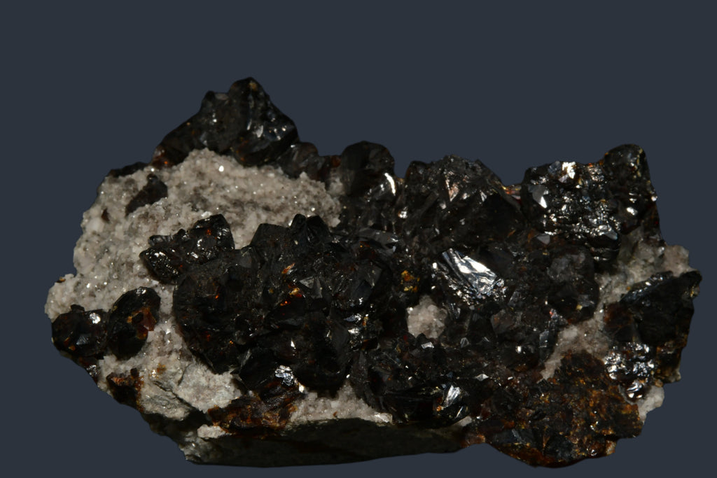 SPHALERITE (RUBY JACK) associated with CALCITE and DOLOMITE (large cabinet)