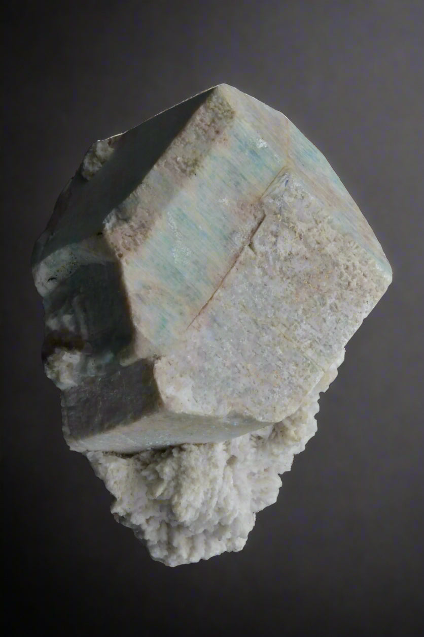 AMAZONITE ON ALBITE (small cabinet)