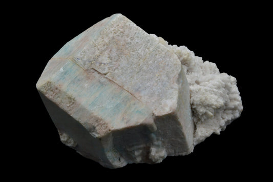 AMAZONITE ON ALBITE