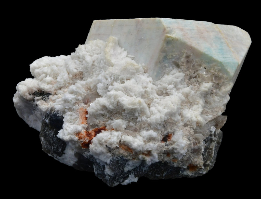 AMAZONITE ON ALBITE (small cabinet)