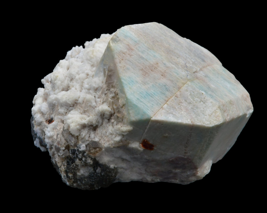 AMAZONITE ON ALBITE (small cabinet)