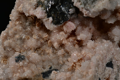 RHODOCHROSITE associated with PYRITE