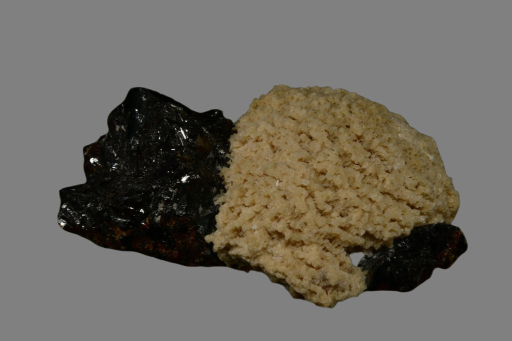 SPHALERITE and BARYTE COMBO (choc-vanilla) (small cabinet)