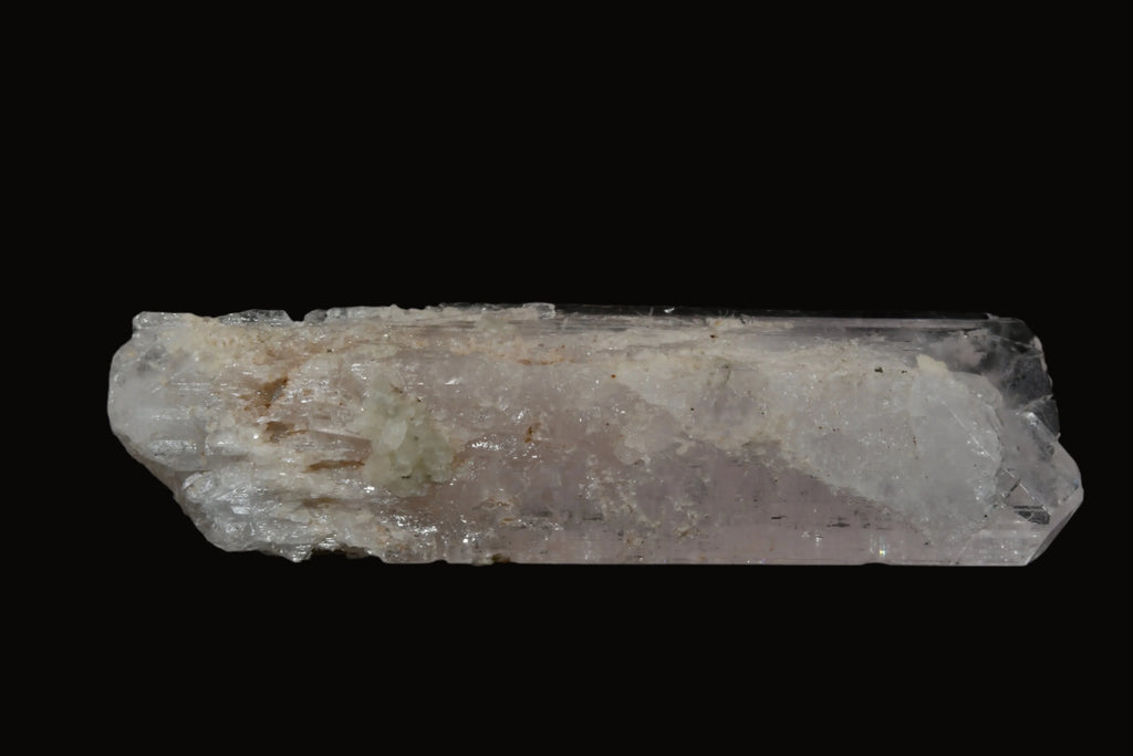 Pink tourmaline crystal specimen with matrix, mineral collector display