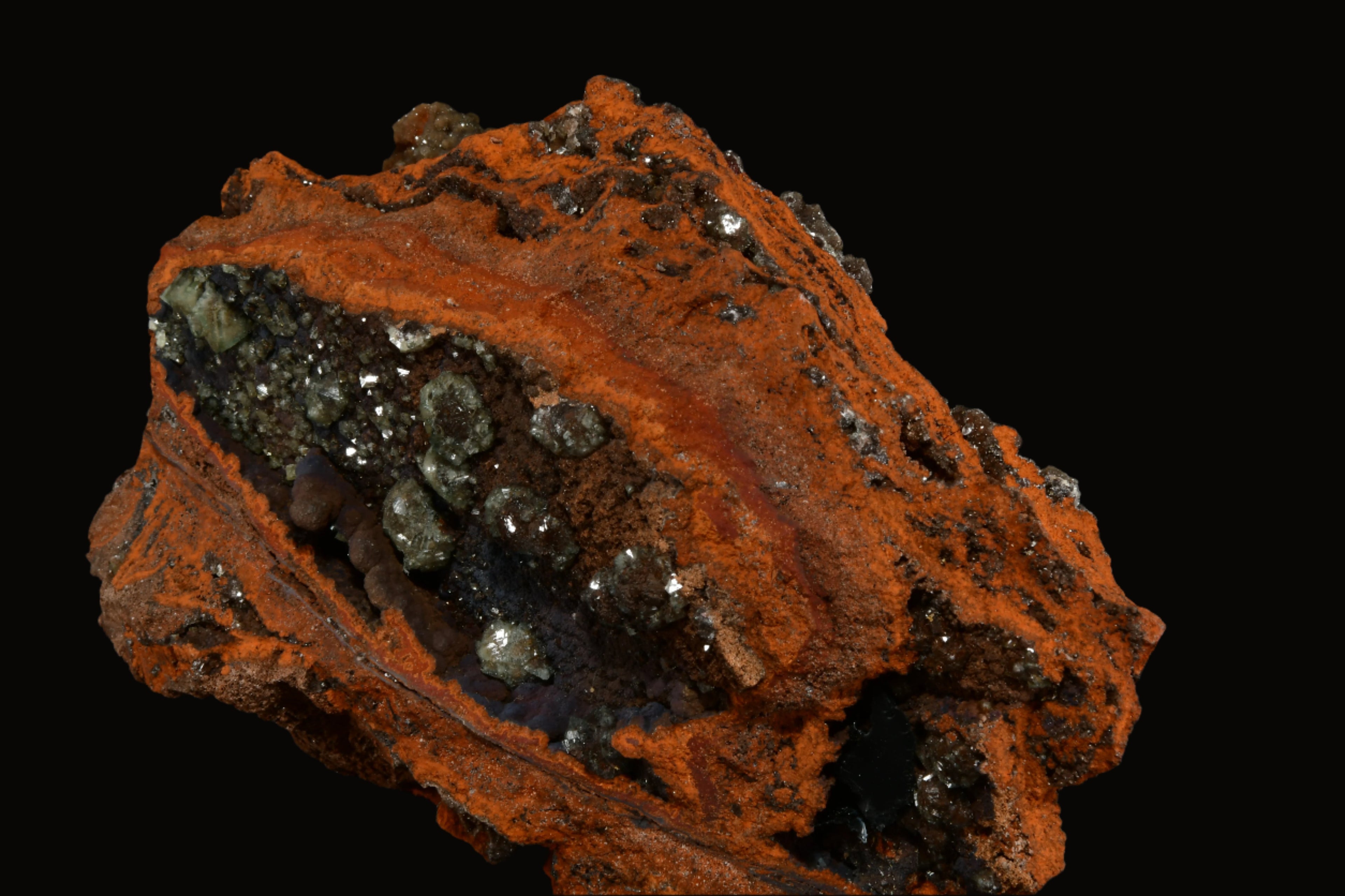 ADAMITE on LIMONITE (large cabinet)