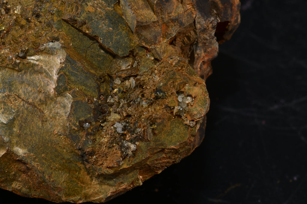 Pyrite on matrix with quartz crystals, mineral specimen for collectors