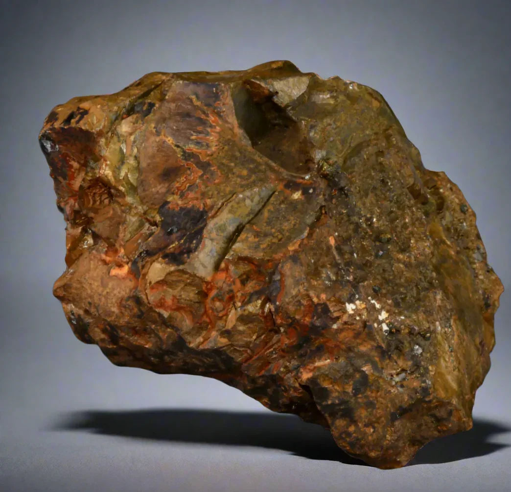 Rhodonite mineral specimen with rich red and brown banding, classic locality specimen for collectors