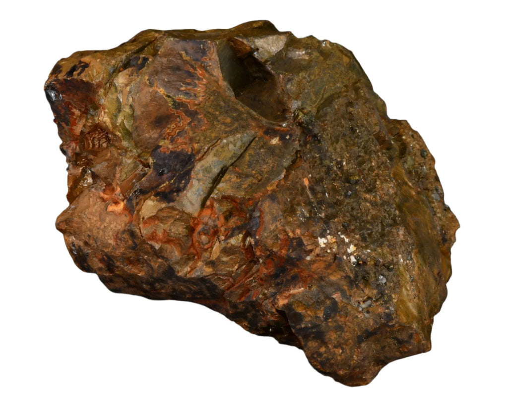 Meteorite specimen with fusion crust and regmaglypts, natural space rock for collectors