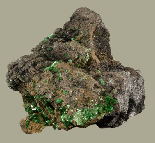 TORBERNITE (CHALCOLITE) (small cabinet)