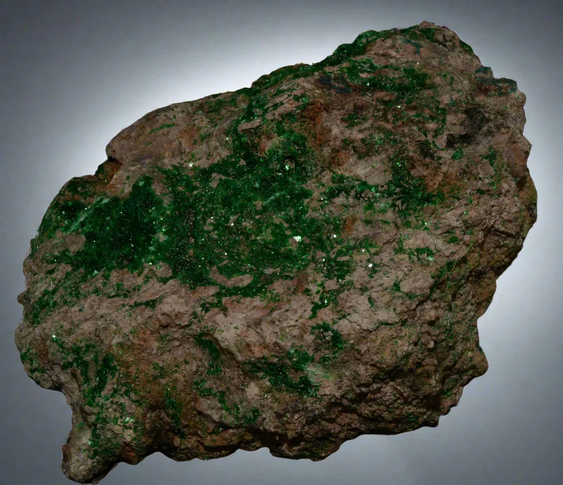 Malachite on matrix from Congo, vibrant green mineral specimen for collectors