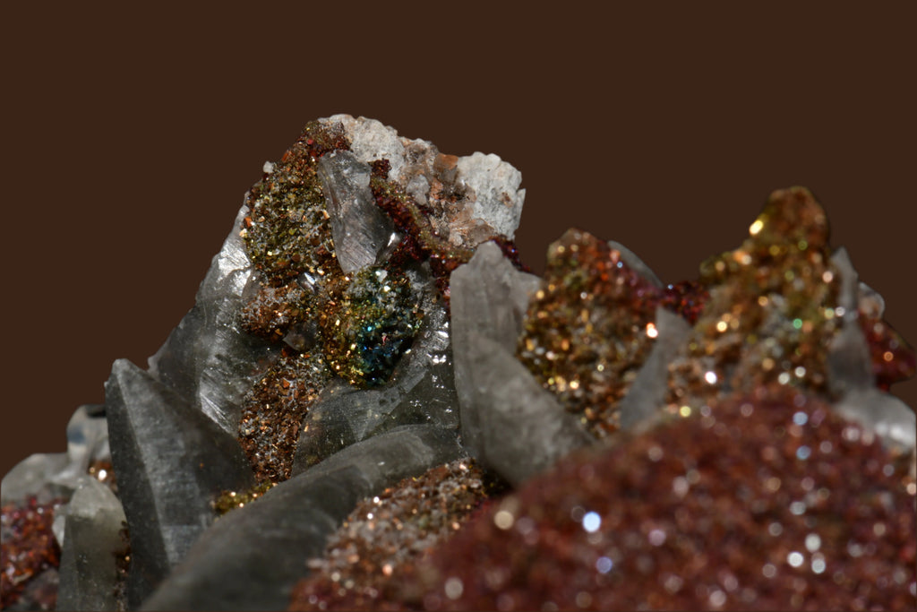 CALCITE with CHALCOPYRITE (cabinet)