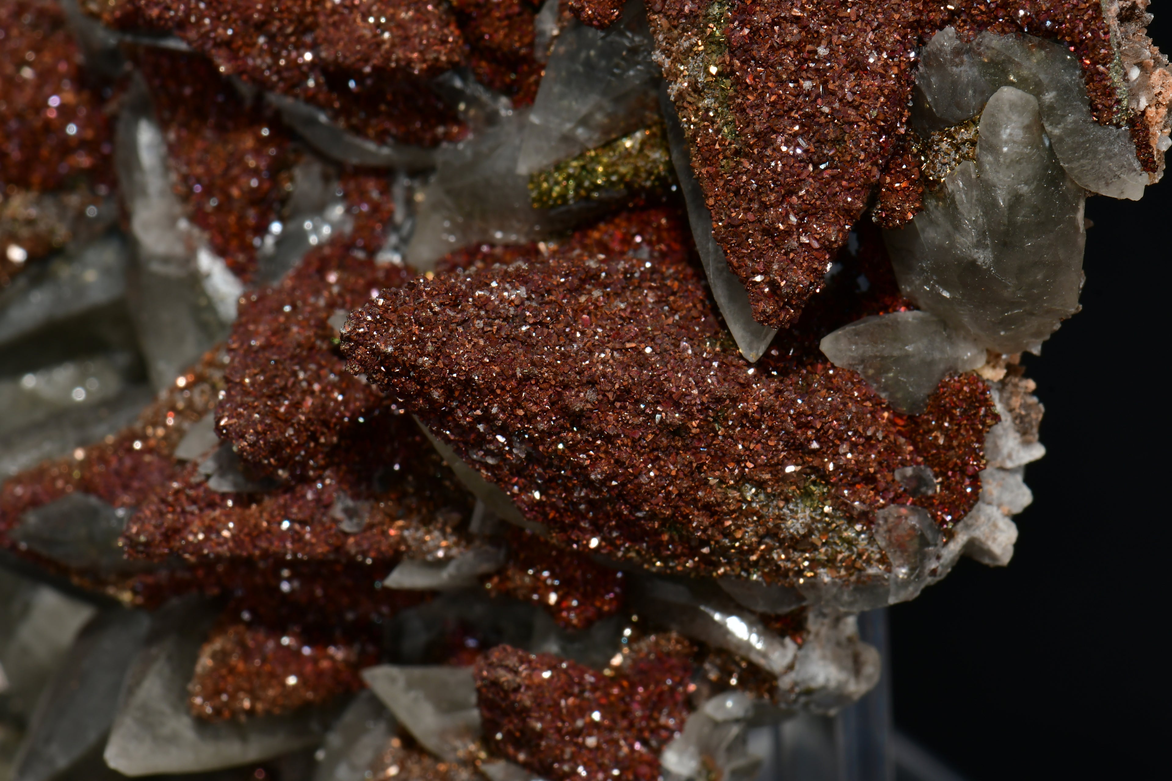 CALCITE with CHALCOPYRITE (cabinet)