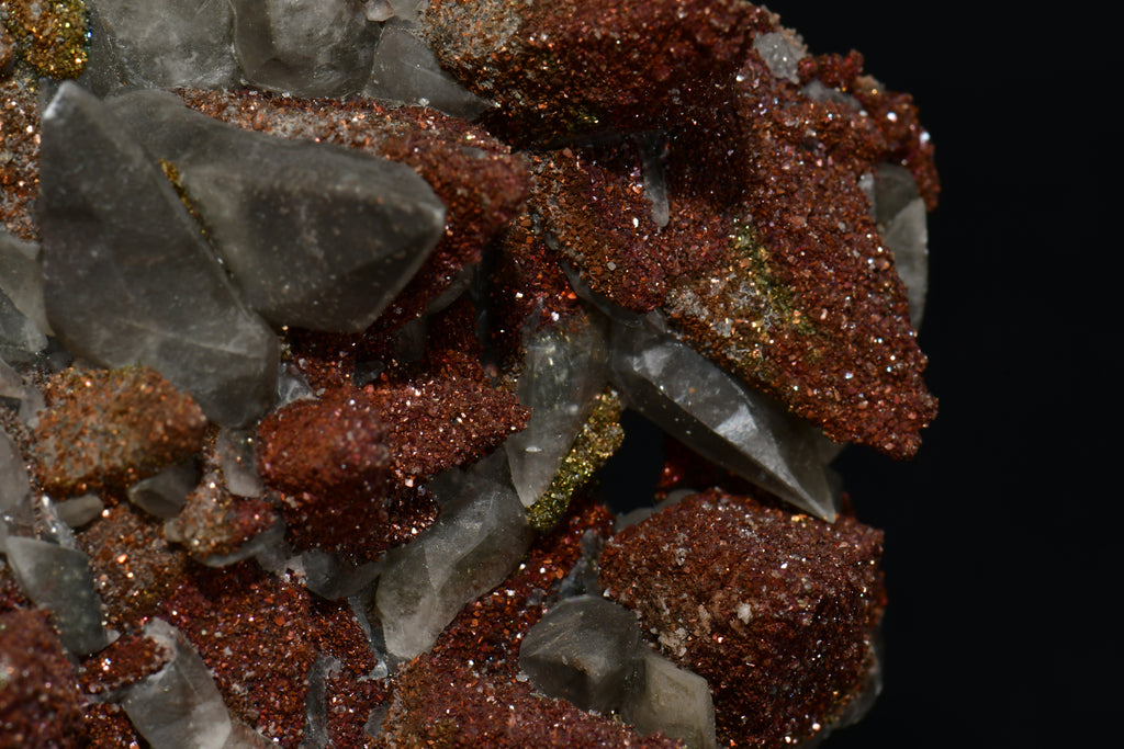 CALCITE with CHALCOPYRITE (cabinet)