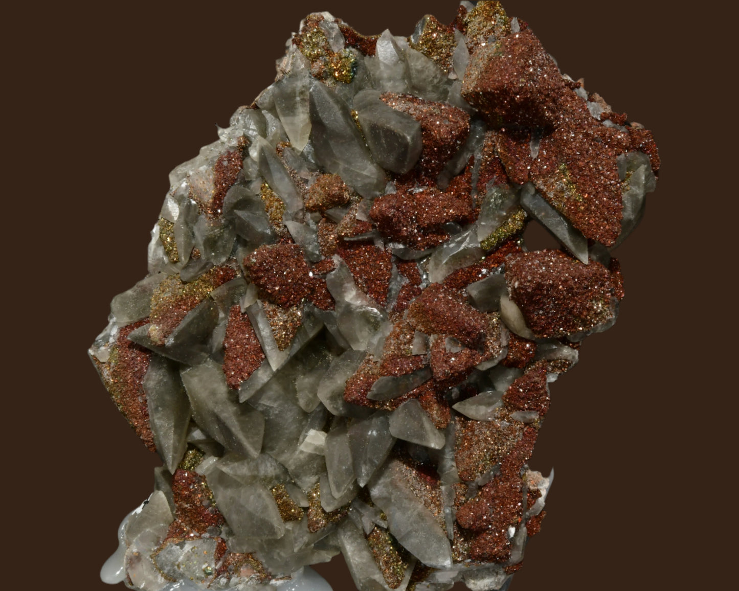 CALCITE with CHALCOPYRITE