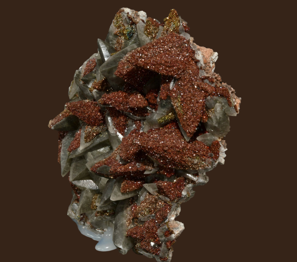 CALCITE with CHALCOPYRITE (cabinet)