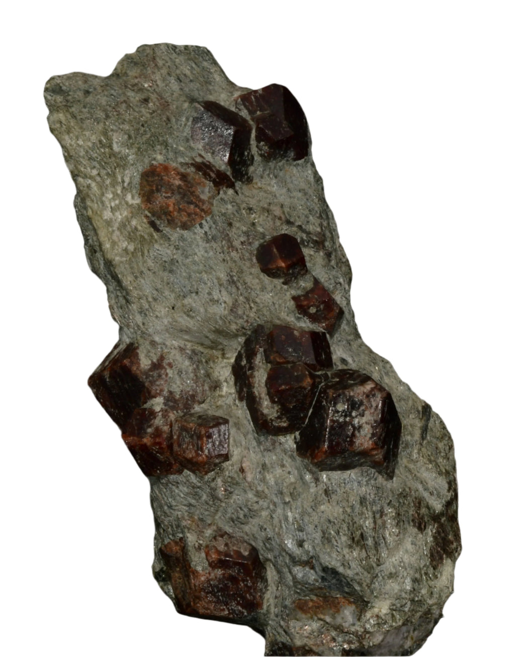 GARNET (SPESSARTINE, 14 CRYSTALS) (cabinet)