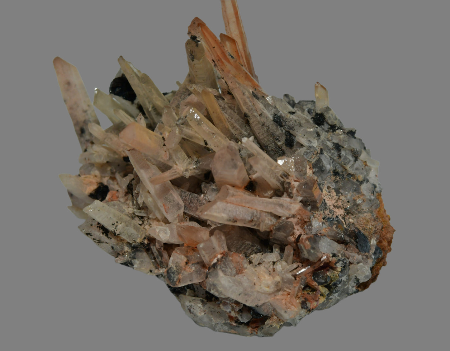 QUARTZ CLUSTER WITH BIOTITE