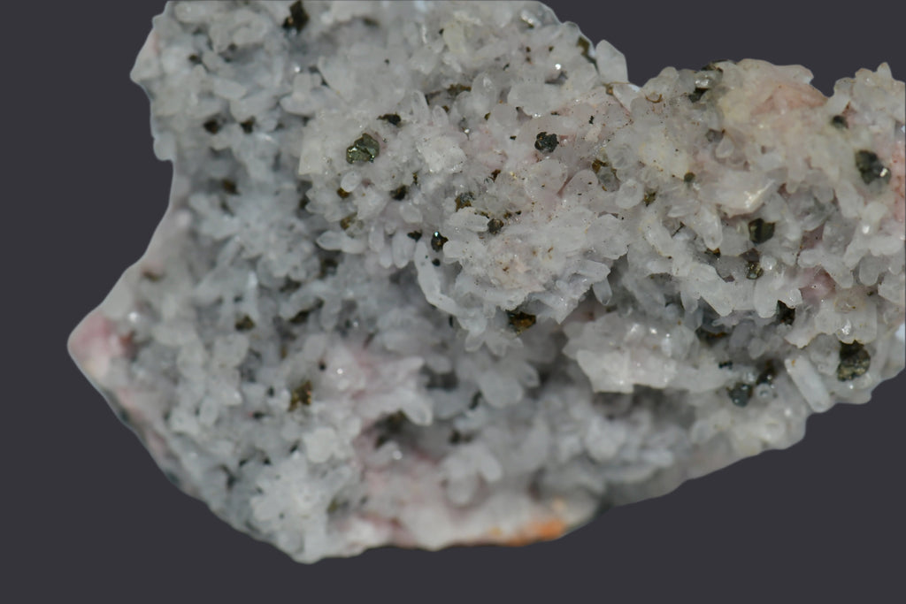 RHODOCHROSITE, QUARTZ, CHALCOPYRITE COMBO (miniature)