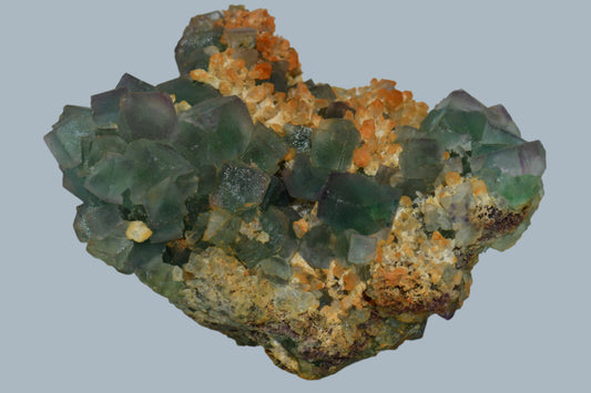 FLUORITE, QUARTZ & CALCITE