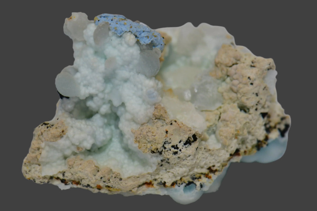 Chrysocolla with Quartz and Malachite mineral specimen from Arizona, USA