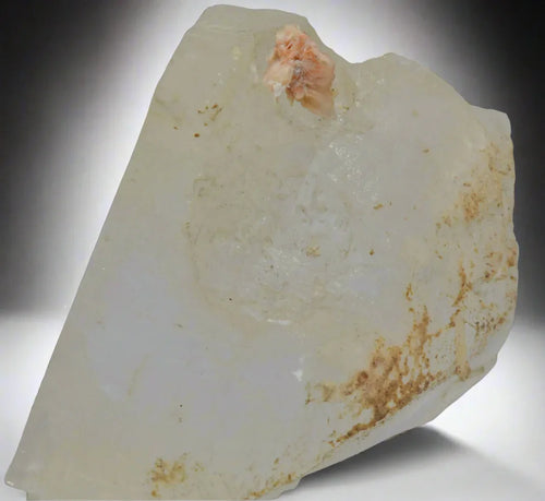 Calcite on Quartz specimen from Elmwood Mine, Tennessee, featuring pink calcite crystals on white quartz matrix