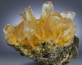 Citrine Quartz Cluster from Brazil, golden crystals on matrix, mineral specimen for collectors