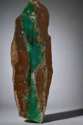 Chrysoprase in matrix from Australia, vibrant green gemstone specimen for mineral collectors