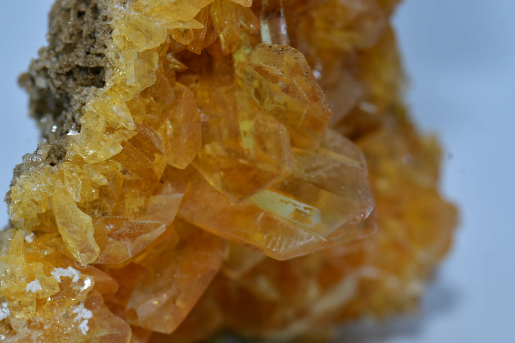 Wulfenite mineral specimen with vibrant orange crystals on matrix, classic locality find for collectors