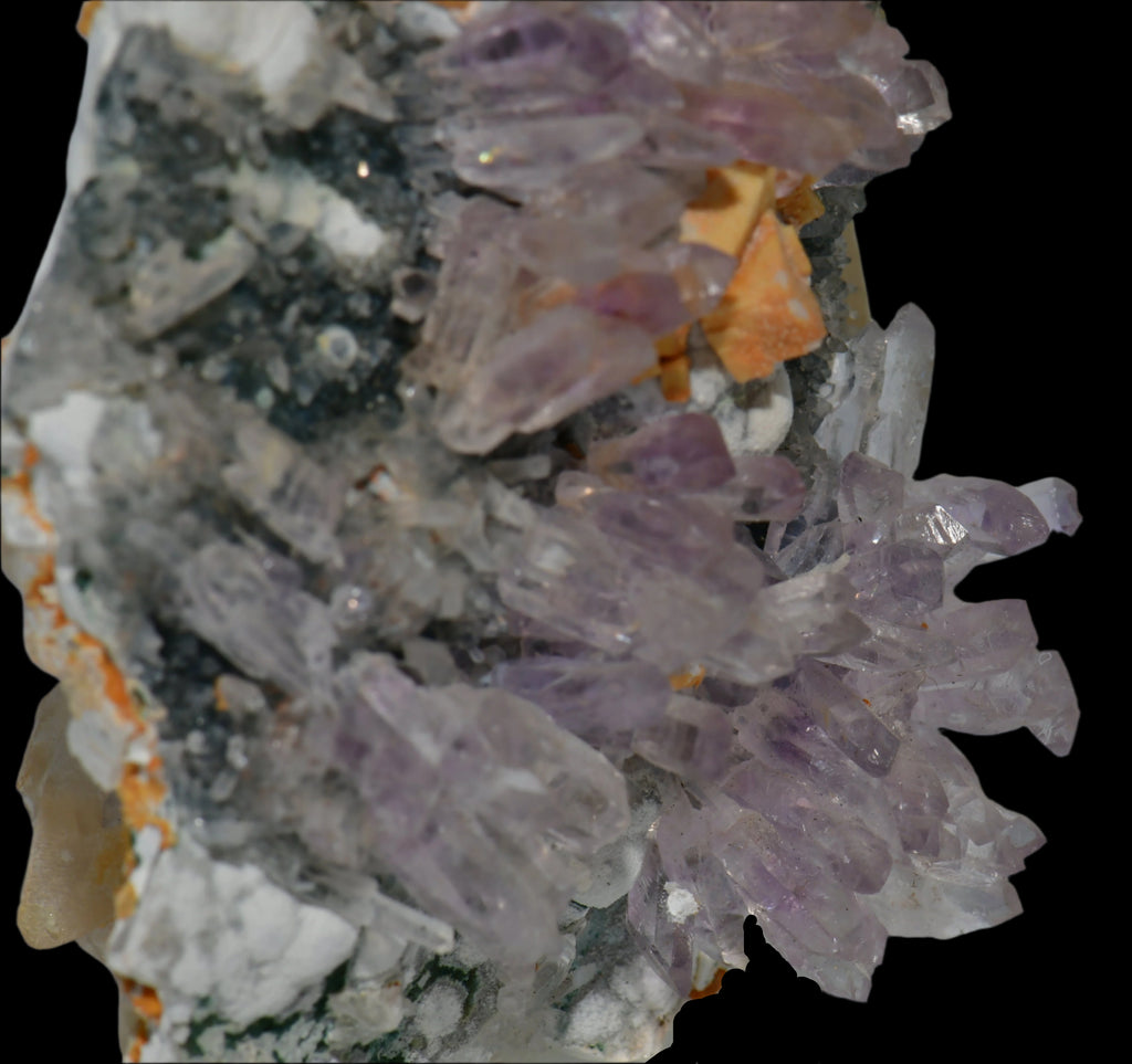 AMETHYST, CALCITE, QUARTZ, COPPER MINERALS (cabinet)