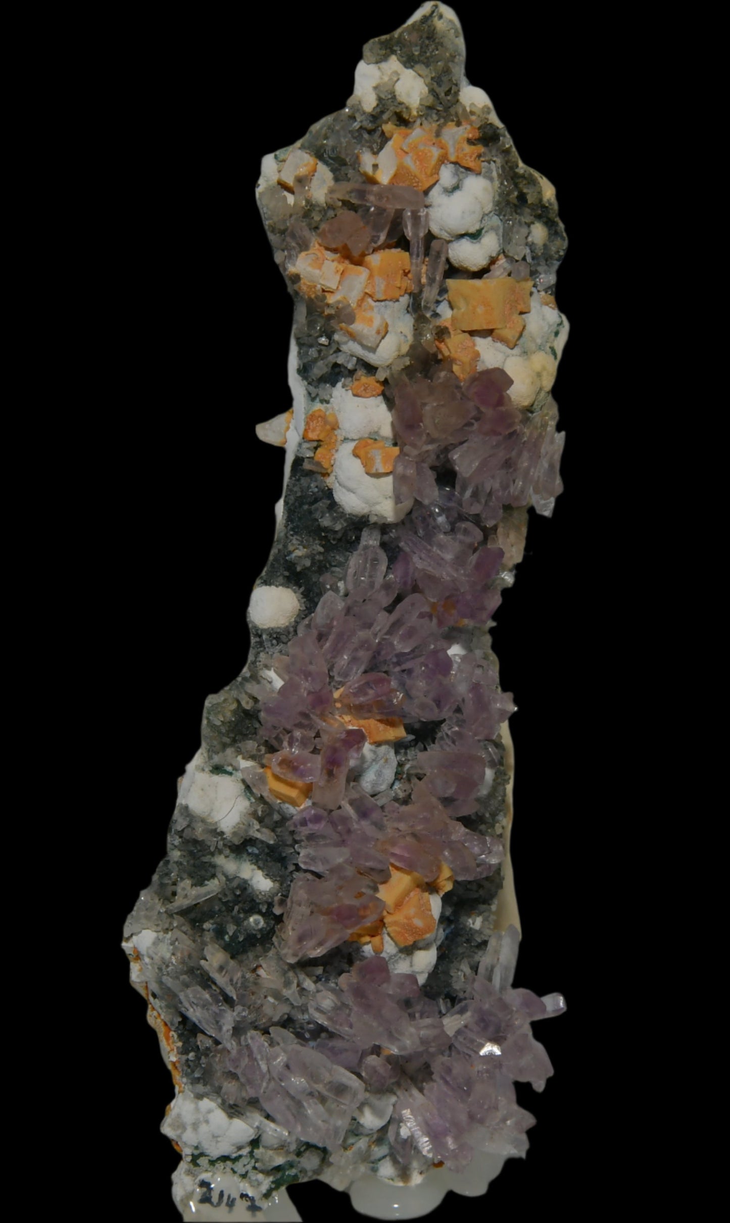 AMETHYST, CALCITE, QUARTZ, COPPER MINERALS