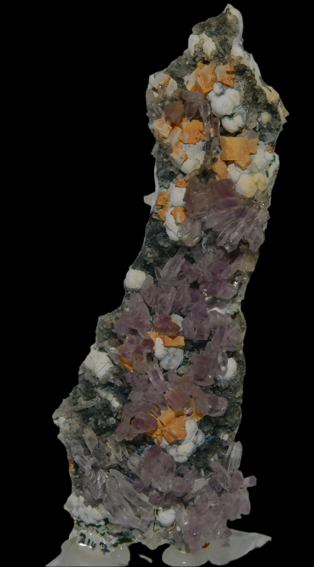 AMETHYST, CALCITE, QUARTZ, COPPER MINERALS (cabinet)