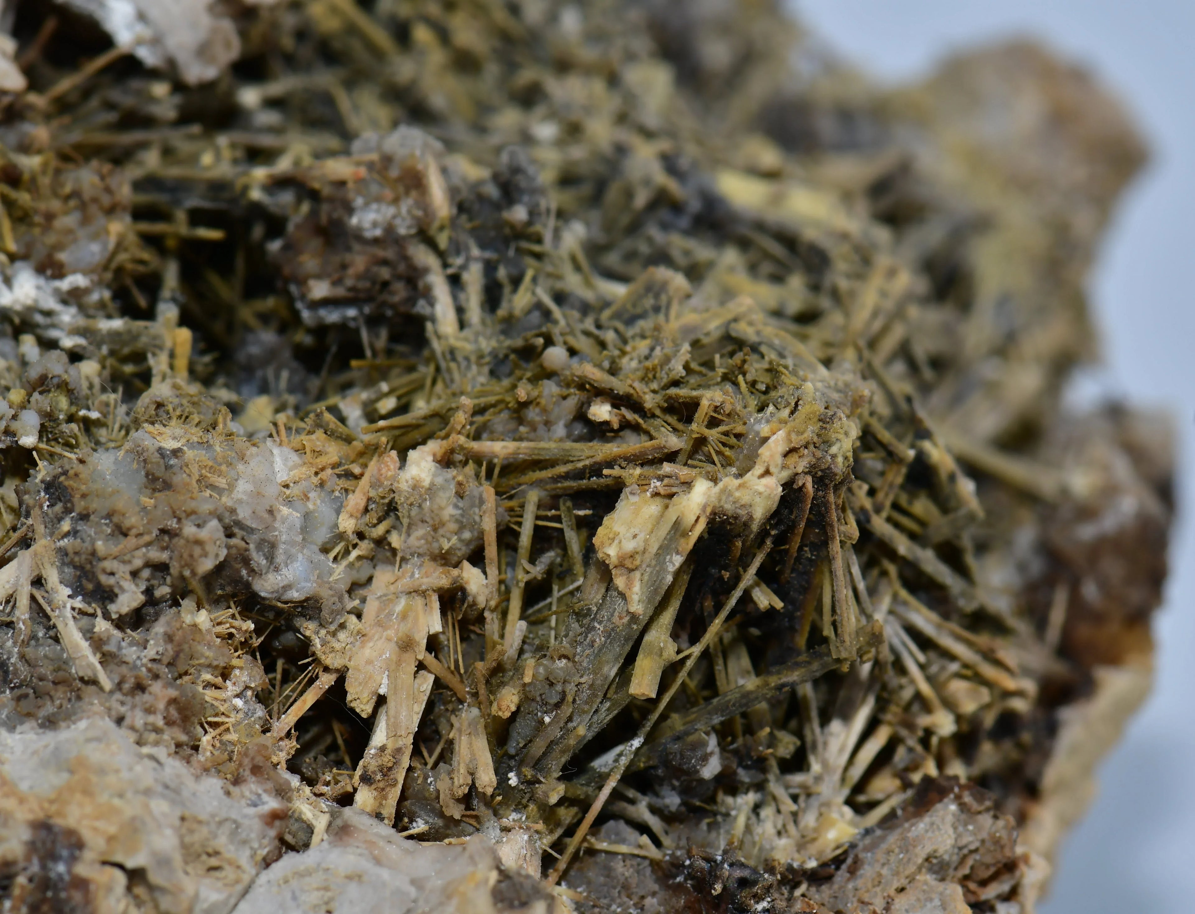 Hematite with goethite needles, classic mineral specimen for collectors
