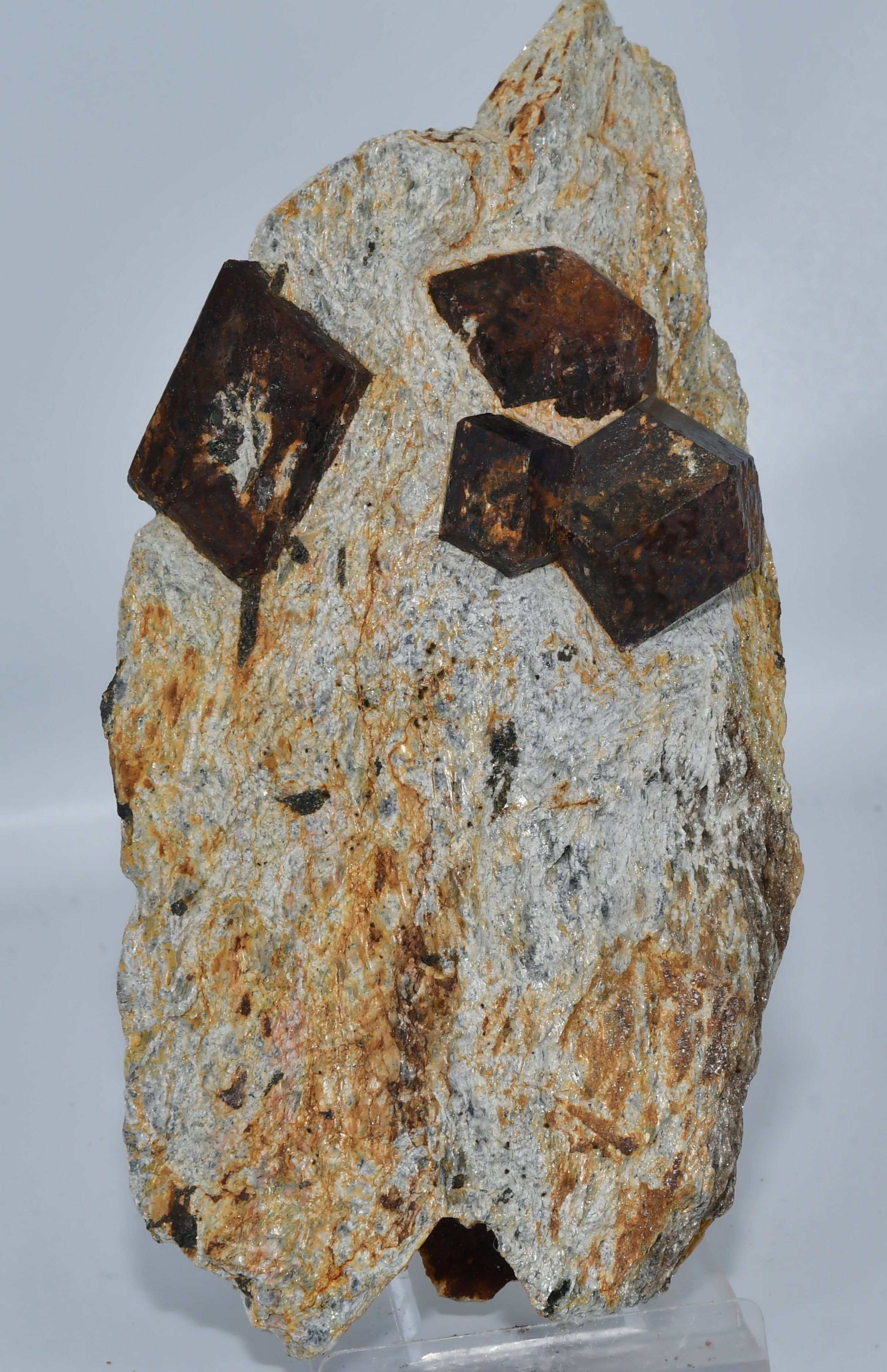 GARNET (SPESSARTINE) (large cabinet, 5 crystals)