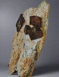 GARNET (SPESSARTINE), Fauske (Fuossko) Norway (large cabinet, 5 crystals)