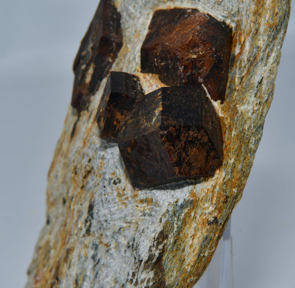 GARNET (SPESSARTINE) (large cabinet, 5 crystals)