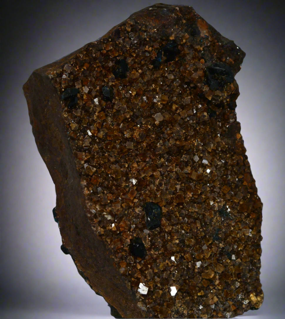 CASSITERITE and FLOURITE (large cabinet)