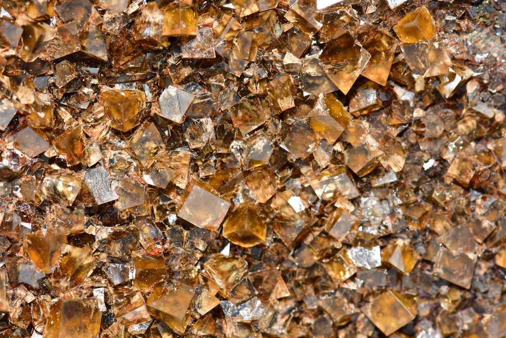 CASSITERITE and FLOURITE (large cabinet)