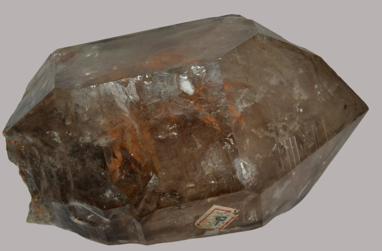 QUARTZ var SMOKEY QURTZ WITH WATER AND GAS INCLUSIONS, RUTILE INCLUSIONS