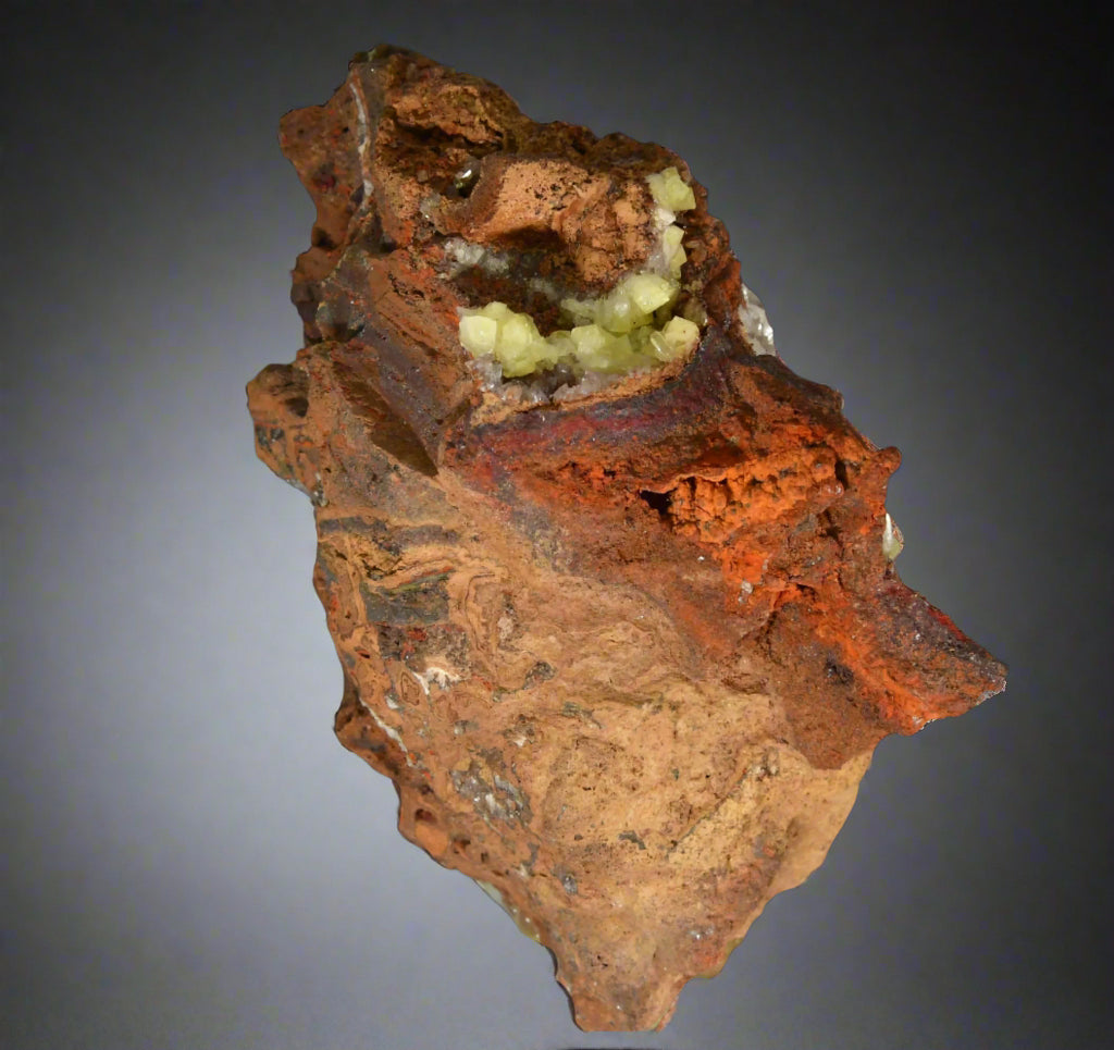 ADAMITE ON LIMONITE (cabinet)