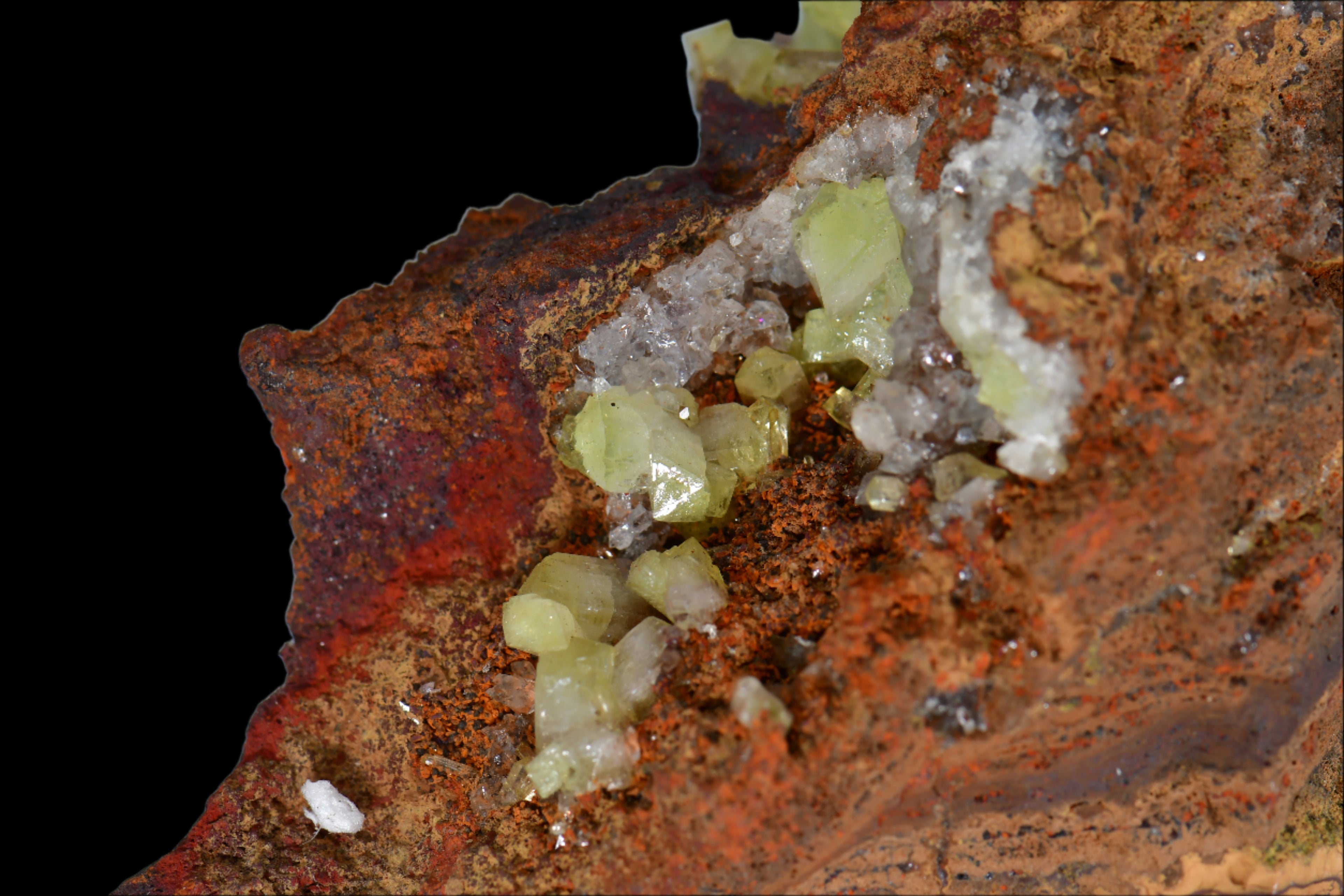 ADAMITE ON LIMONITE (cabinet)