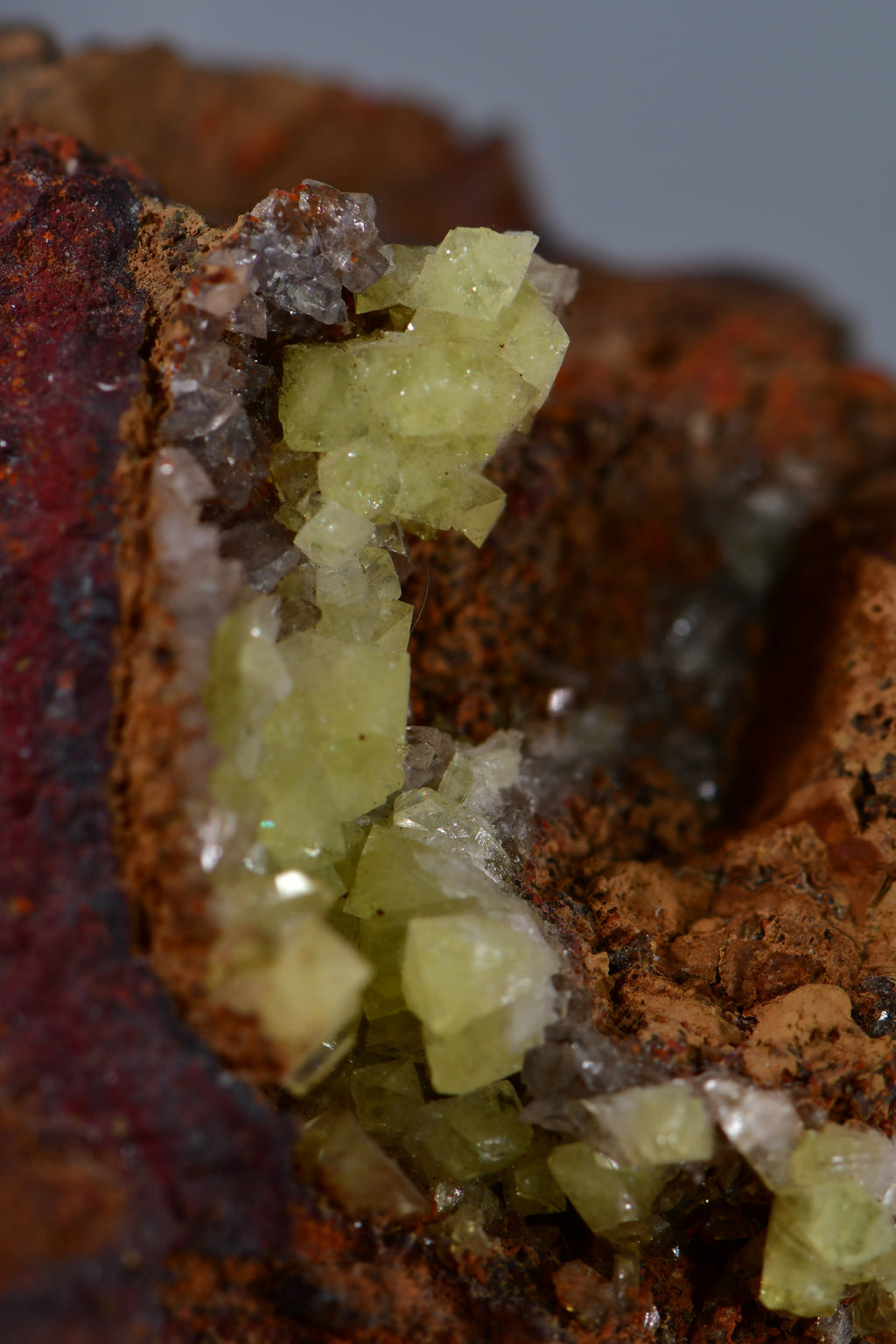 ADAMITE ON LIMONITE (cabinet)