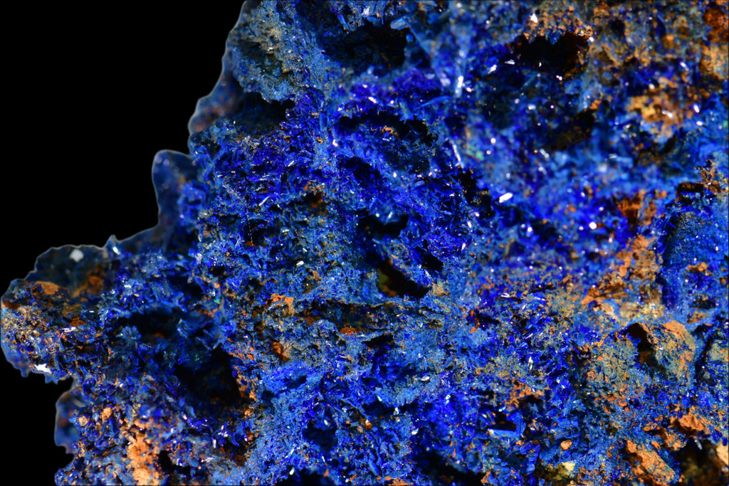 AZURITE on LIMONITE (cabinet)