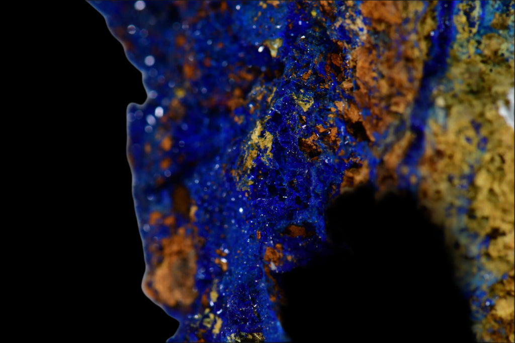 AZURITE on LIMONITE (cabinet)