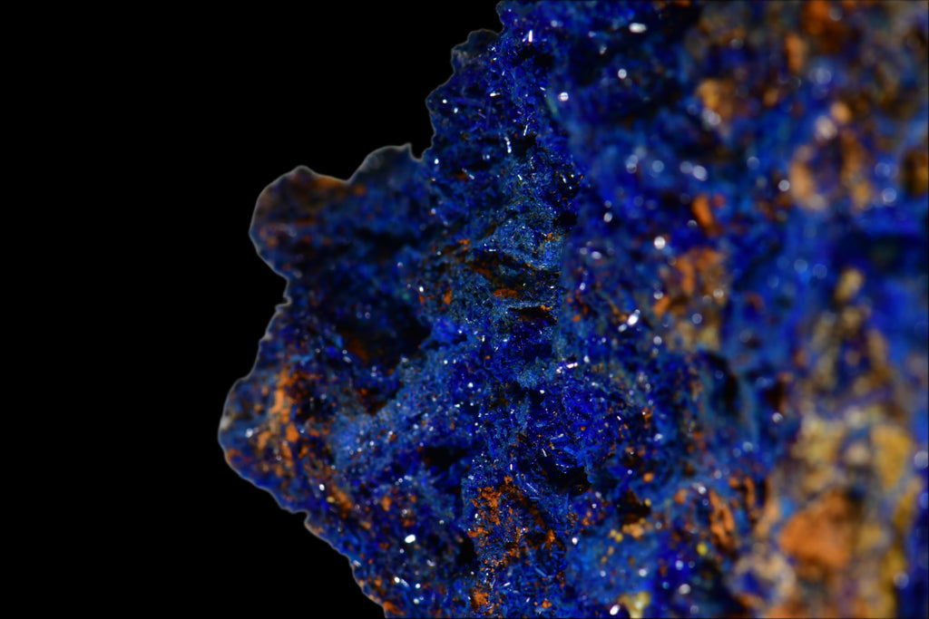 AZURITE on LIMONITE (cabinet)